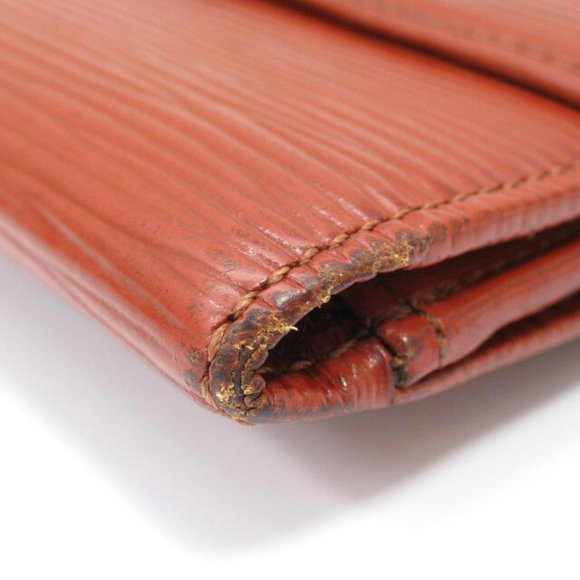 Louis Vuitton Double Hook Wallet Porte Monnaie Carte Epi Brown - Picture 12 of 16